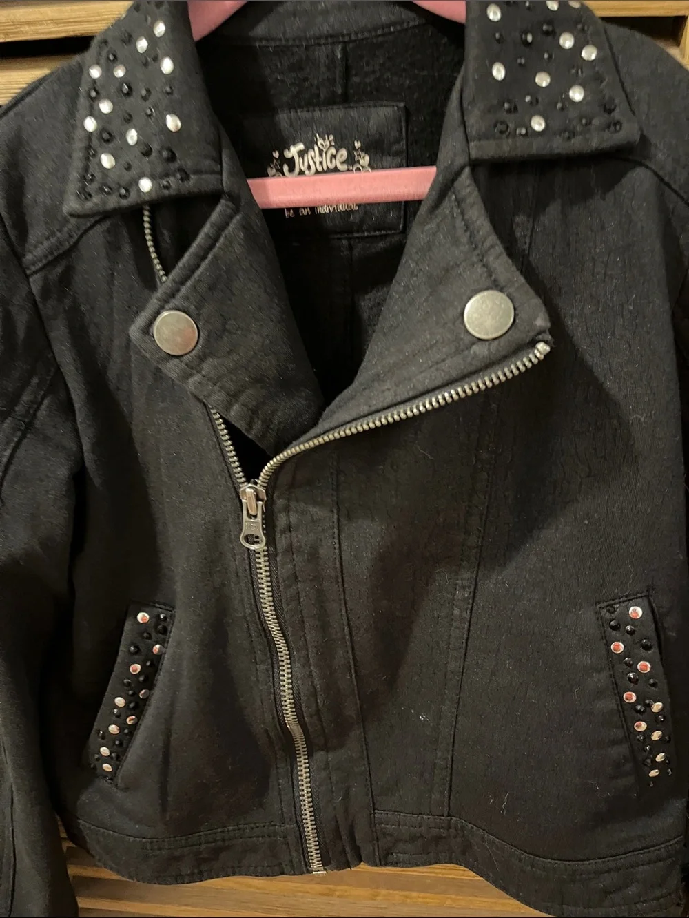 Embellished Moto Jacket